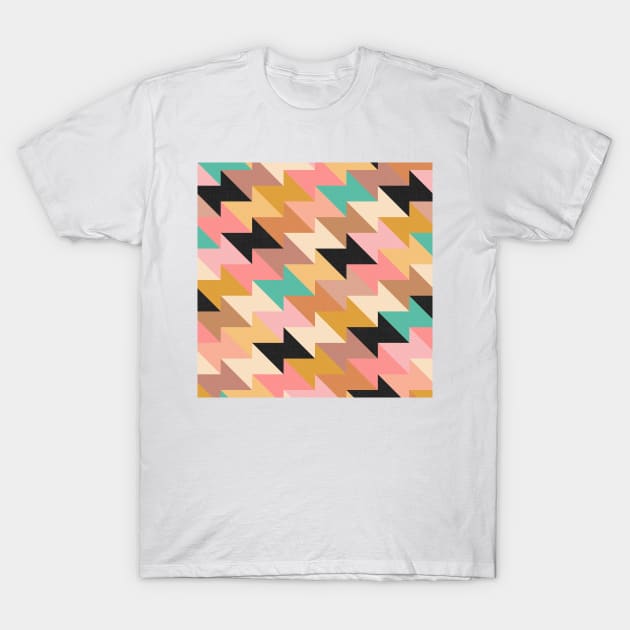 Geometric Shapes - Boho Vibes No.003 / Cozy, Vintage, Summery Shades T-Shirt by matise